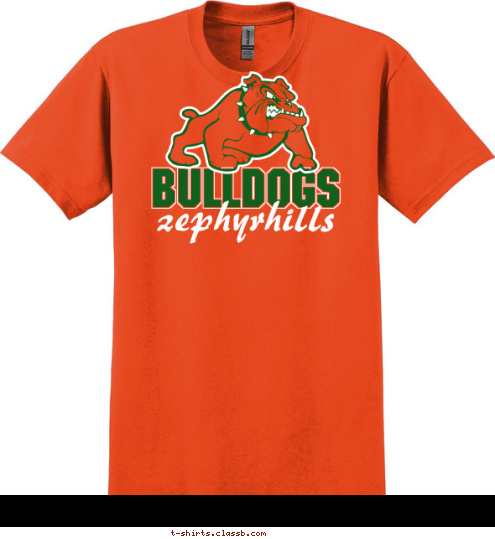 zephyrhills BULLDOGS T-shirt Design SP259