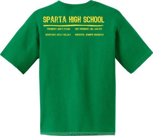 Reporter: Jennifer Markotay Secretary: Kelly Yallaly Vice President: Bill Walter President: Brett Etling Sparta High School 10 09 The Future of Agriculture FFA T-shirt Design 