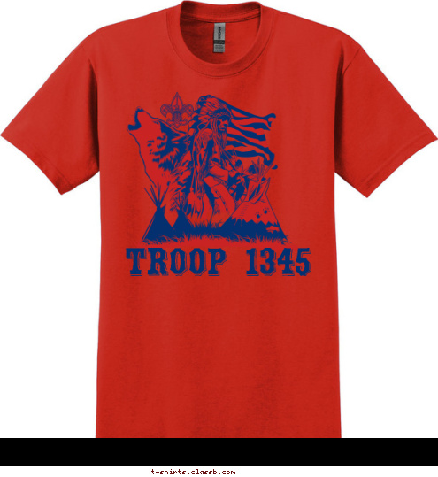 TROOP 1345 DUMONT, NJ T-shirt Design 