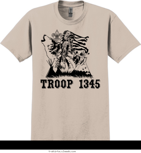 TROOP 1345 DUMONT, NJ T-shirt Design 