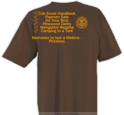 New Text LeClaire, Iowa 88 Pack Cub Scouts 


Cub Scout Handbook
Popcorn Sale
Do Your Best
Pinewood Derby
Raingutter Regatta
Camping in a Tent

Memories to last a lifetime - Priceless
 T-shirt Design 