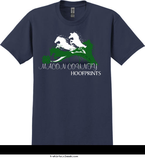 Learn by doing. MACON COUNTY HOOFPRINTS T-shirt Design 