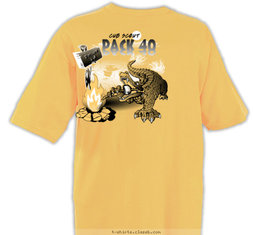 Doyline 
LA PACK 40 CUB SCOUT Alligator Alley 
Camping Team PACK 40 T-shirt Design 