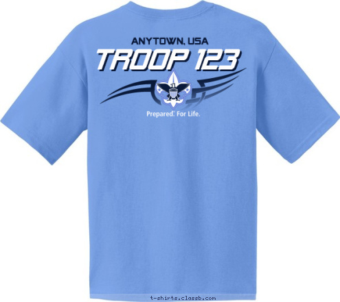 TROOP 123 ANYTOWN, USA T-shirt Design 