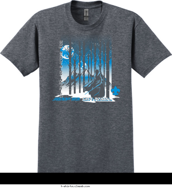 SP6460 Warrior and Snowy Mountains T-shirt Design