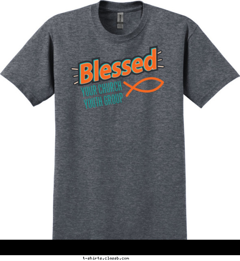 Your text here! YOUR CHURCH
YOUTH GROUP T-shirt Design SP6469