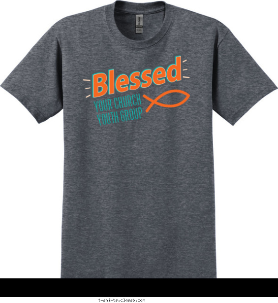 SP6469 Blessed Ichthus T-shirt Design