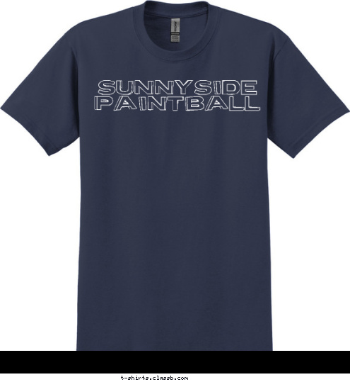 SUNNYSIDE PAINTBALL T-shirt Design 