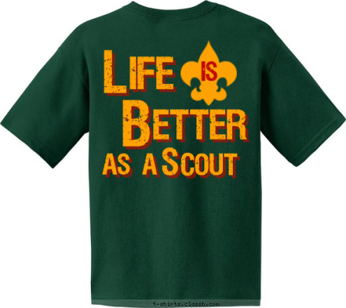 AS A  etter TROOP 208 L    BAYTOWN, TX COUT S is B ife T-shirt Design 