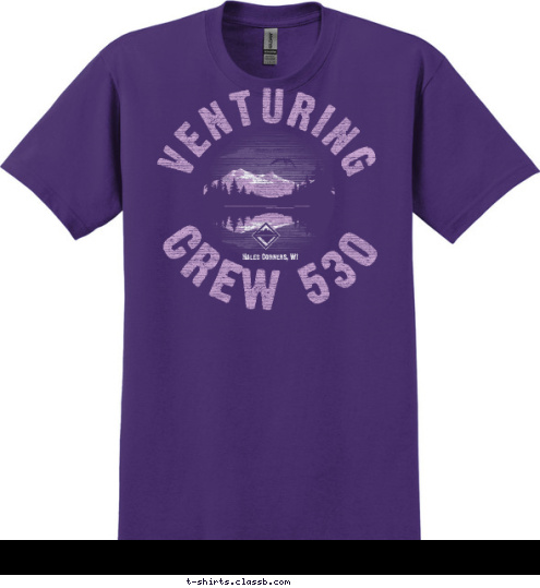 15 20 New Text Hales Corners, WI VENTURING CREW 530 T-shirt Design 