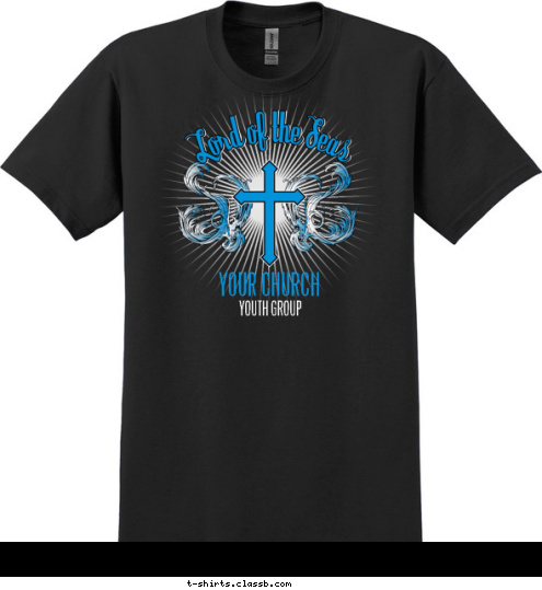 Your text here! YOUTH GROUP YOUR CHURCH T-shirt Design SP6462