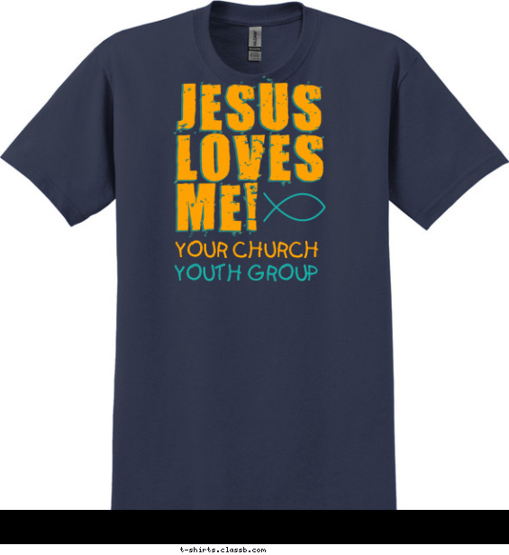 SP6471 Jesus Loves Me T-shirt Design