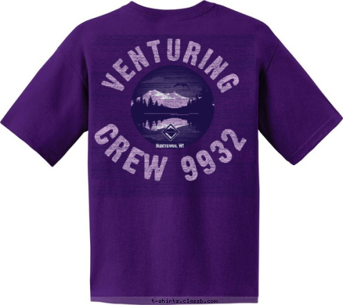 Manitowoc, WI VENTURING 15 20 CREW 9932 T-shirt Design 