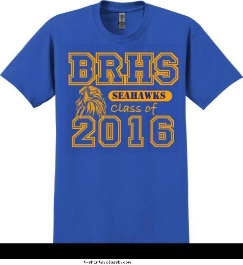 Class of 2016 BRHS SEAHAWKS T-shirt Design 