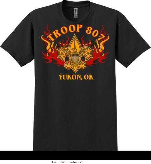 TROOP 807 YUKON, OK T-shirt Design 