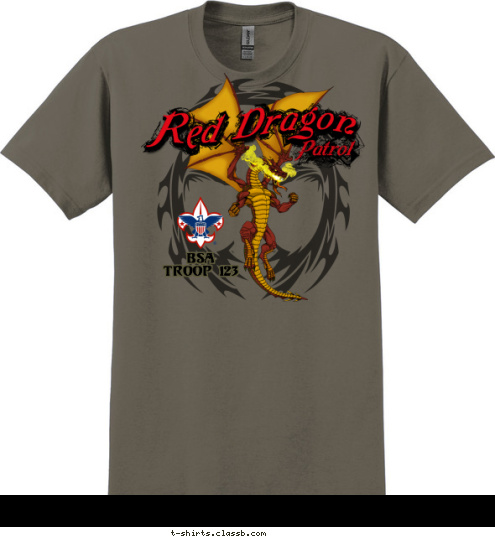 BSA
TROOP 123 T-shirt Design 