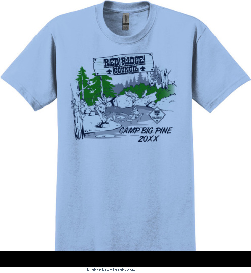 Your text here! 2016 CAMP BIG PINE CAMP BIG PINE Council Council Council Red Ridge Red Ridge Red Ridge T-shirt Design SP6476