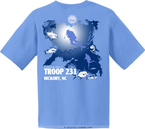 New Text HICKORY, NC TROOP 231 HICKORY, NC TROOP 231 TROOP 231 FLORIDA SEA BASE 2016 HICKORY, NC NC SEA BASE 2016 HICKORY 231 TROOP FLORIDA SEA BASE 2016 T-shirt Design 