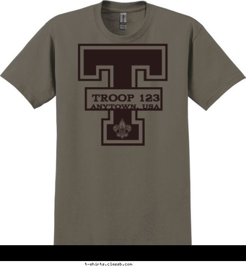 TROOP 123 ANYTOWN, USA T-shirt Design SP6181