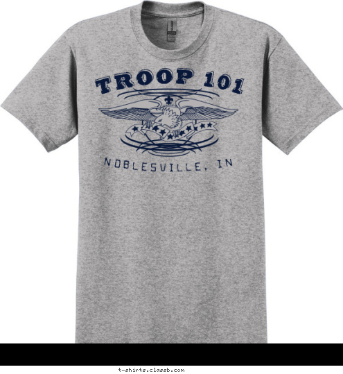 TROOP 101 NOBLESVILLE, IN T-shirt Design 