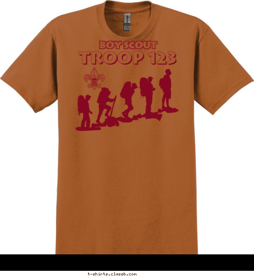 TROOP 123 BOY SCOUT T-shirt Design 