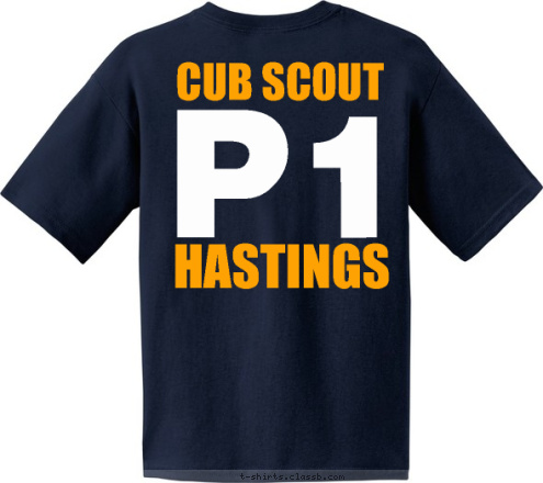 CUB SCOUT PACK 1 P1 Hastings-on-Hudson, NY HASTINGS Since 1933
 T-shirt Design 