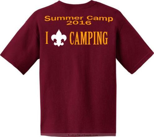 TROOP 123 ANYTOWN, USA Summer Camp
2016 Troop 4 CAMPING Wapakoneta, OH I T-shirt Design 