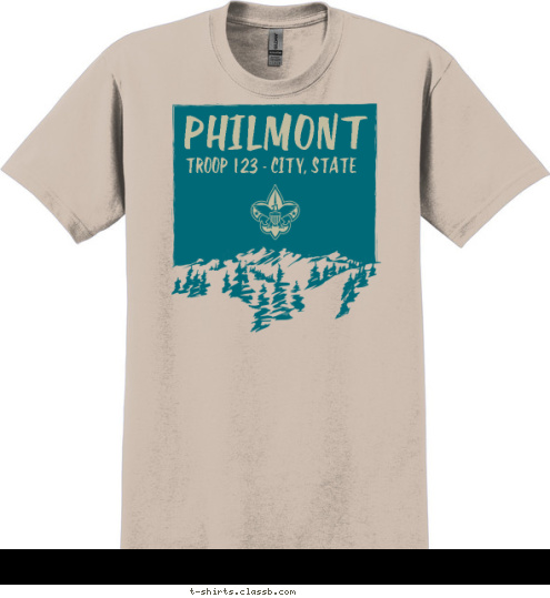 New Text Your text here! TROOP 123 - ANYTOWN, USA PHILMONT T-shirt Design SP6492