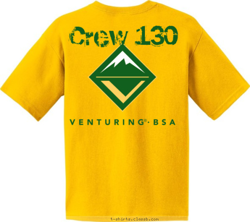 Crew 130 High Adventure 130 CREW T-shirt Design 