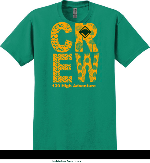 Crew 130 VENTURE CREW 130 130 High Adventure OUTDOORS T-shirt Design 