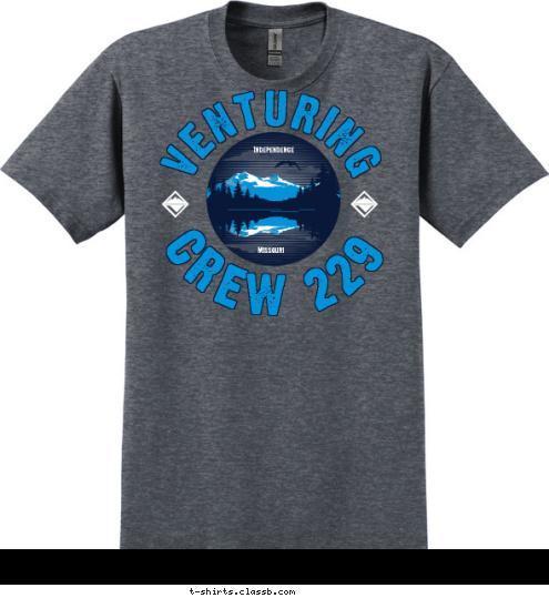 Independence Missouri VENTURING CREW 229 T-shirt Design 