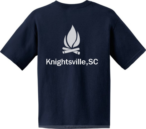 New Text Knightsville,SC Pack 725 T-shirt Design 