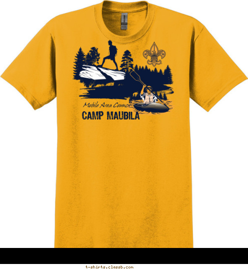Mobile Area Council CAMP MAUBILA T-shirt Design 