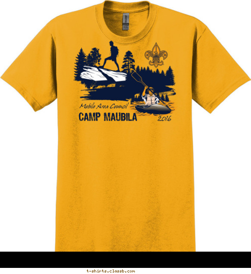 2016 Mobile Area Council CAMP MAUBILA T-shirt Design 