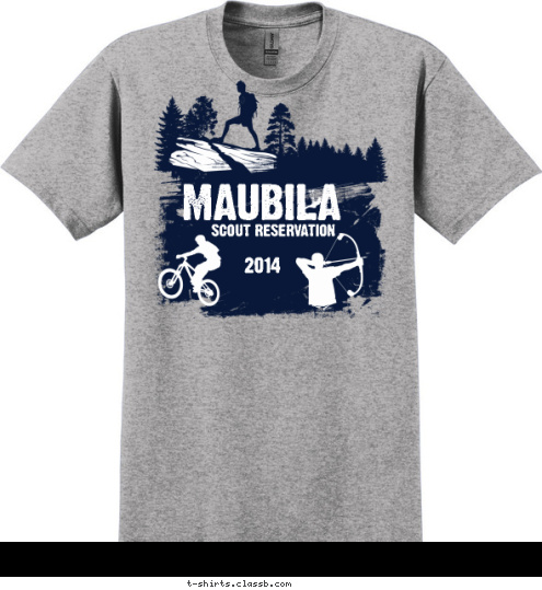 TROOP 123 MAUBILA 2014
 SCOUT RESERVATION T-shirt Design 