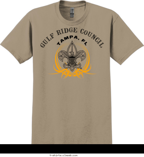 GULF RIDGE COUNCIL TAMPA, FL T-shirt Design 