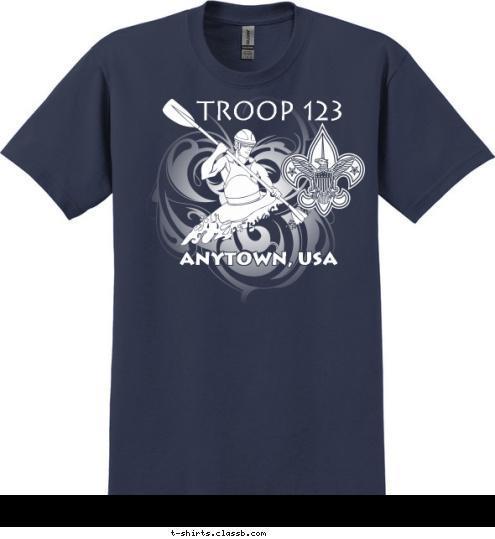 ANYTOWN, USA TROOP 123 T-shirt Design 