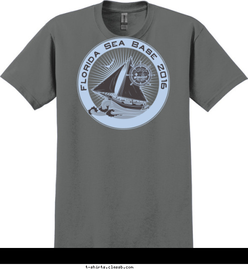 TROOP 123 ANYTOWN, USA Florida Sea Base 2016 T-shirt Design 