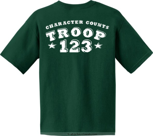 New Text HAVE YOU ASKED YOUR SPL ANYTOWN, USA 123 CHARACTER COUNTS TROOP T-shirt Design 