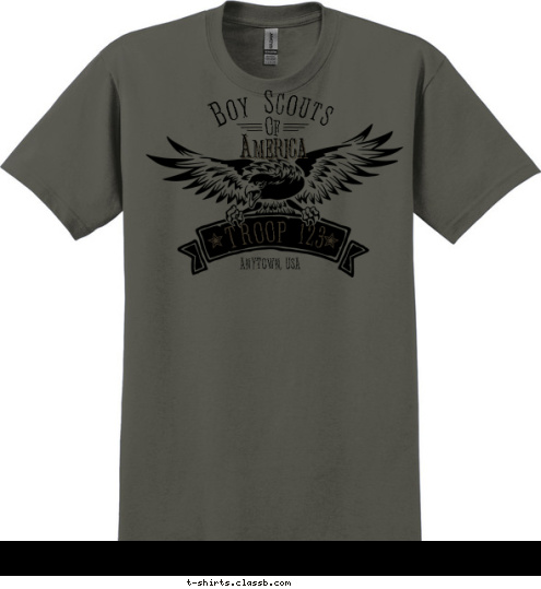 Of Boy Scouts America TROOP 123 ANYTOWN, USA A S U T-shirt Design 