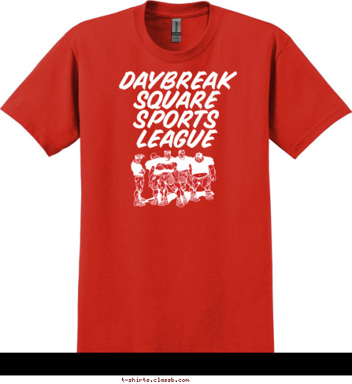 DAYBREAK SQUARE SPORTS LEAGUE T-shirt Design 