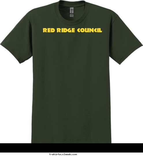 s4-86-13-1 wood badge RED RIDGE COUNCIL T-shirt Design 