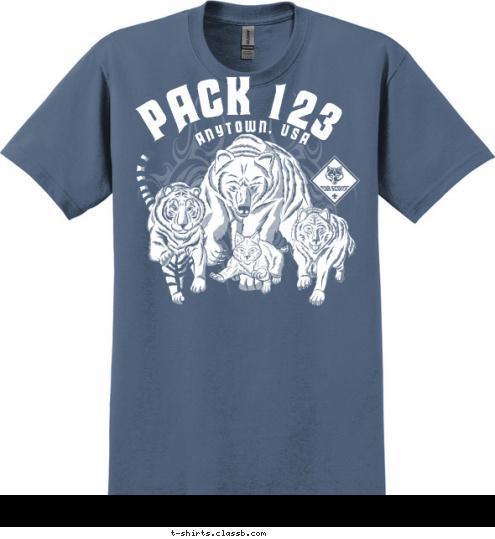 ANYTOWN, USA PACK 123 T-shirt Design 
