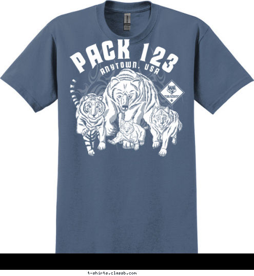 ANYTOWN, USA PACK 123 T-shirt Design 