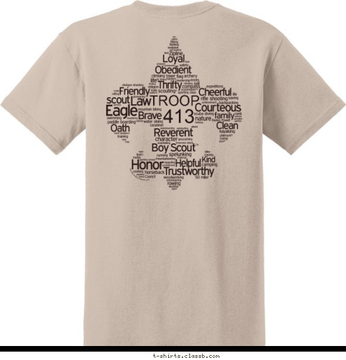 TROOP 413 413 Ankeny, Iowa TROOP T-shirt Design 