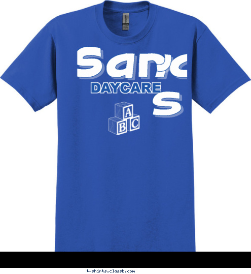 New Text DAYCARE ' Sandra s T-shirt Design 