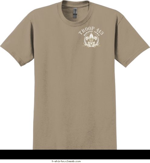 TROOP 413 413 Ankeny, Iowa TROOP T-shirt Design 