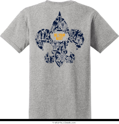 PACK 53 EST. 1953 Collinsville, OK DO YOUR
BEST  , OK Collinsville 53 CUB SCOUT T-shirt Design 