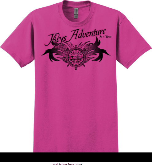 Sea Base Keys Adventure T-shirt Design 