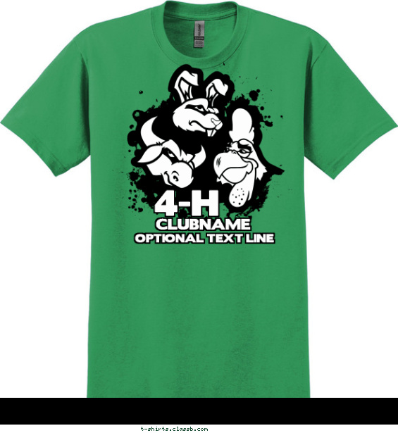 4-H Mascots Shirt T-shirt Design